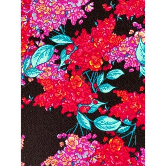 LULAROE "Simply Comfortable" Dress Size Small Floral Multicolor Pockets Stretch - Picture 5 of 16